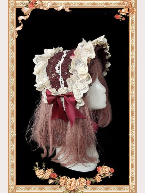Rose Wall Classic Lolita Bonnet by Infanta (IN989A)